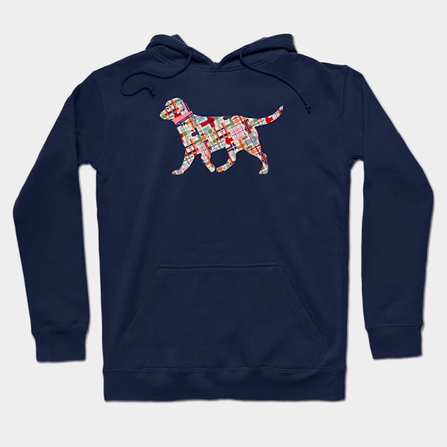 Preppy Madras Retriever Dog Hoodie by emrdesigns